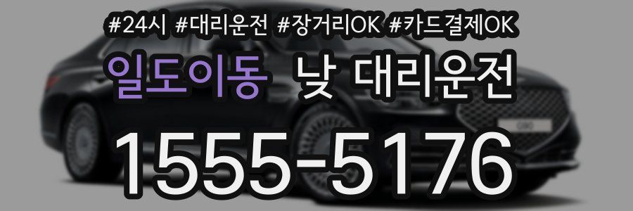 일도이동 낮 대리운전