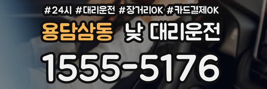 용담삼동 낮 대리운전
