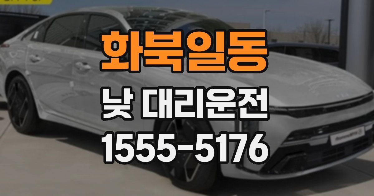 화북일동 낮 대리운전