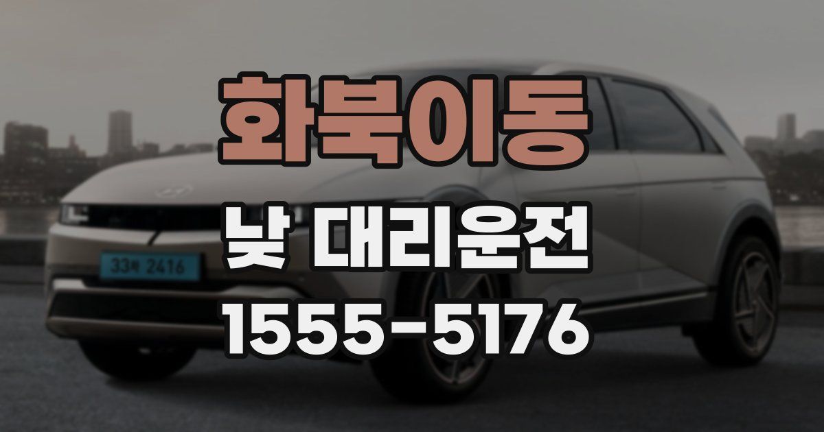 화북이동 낮 대리운전