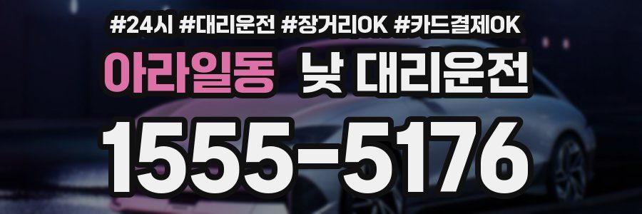 아라일동 낮 대리운전
