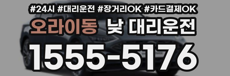 오라이동 낮 대리운전