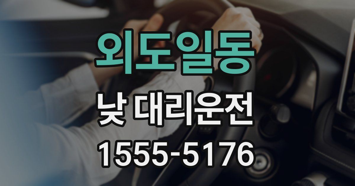 외도일동 낮 대리운전