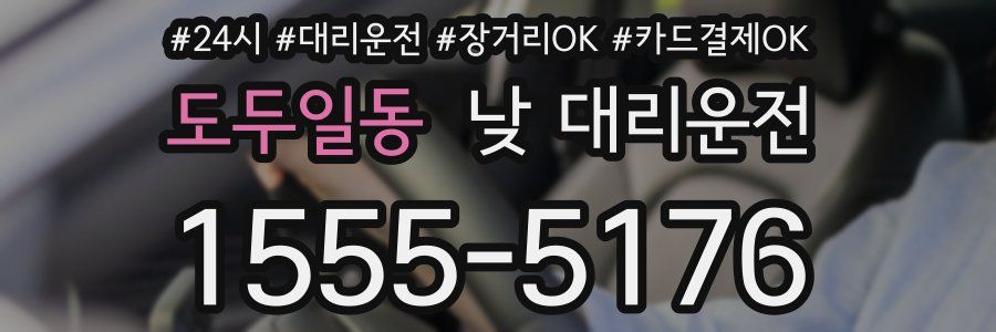 도두일동 낮 대리운전