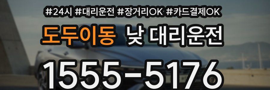 도두이동 낮 대리운전