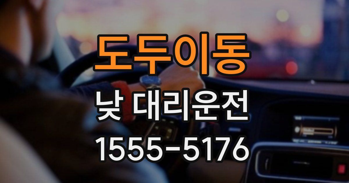 도두이동 낮 대리운전