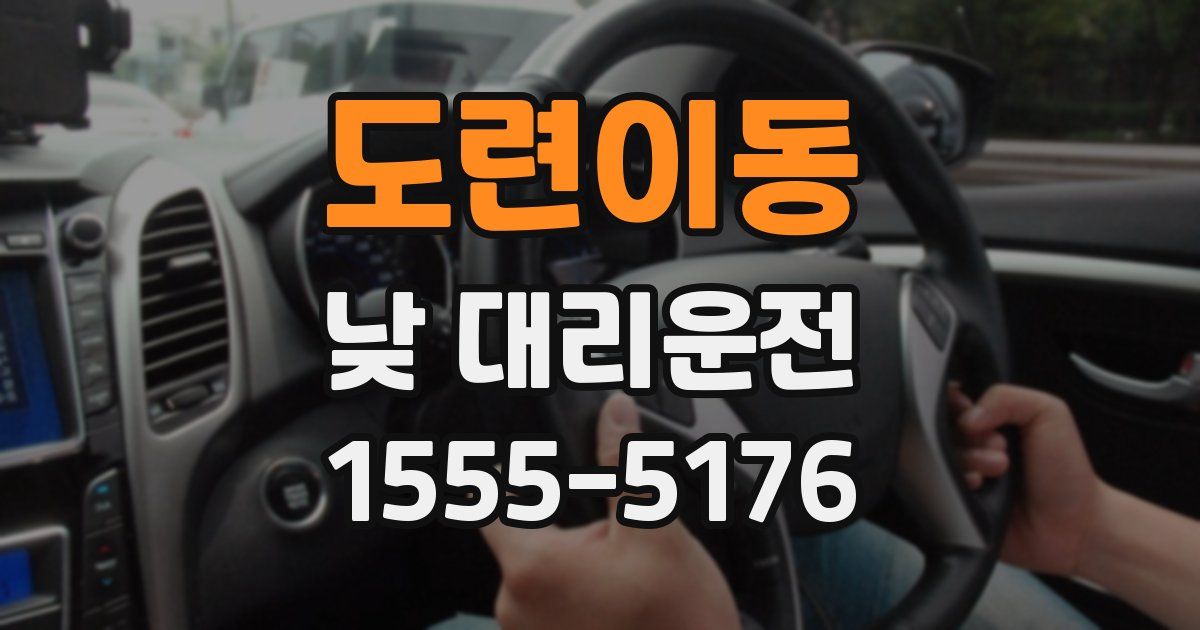 도련이동 낮 대리운전