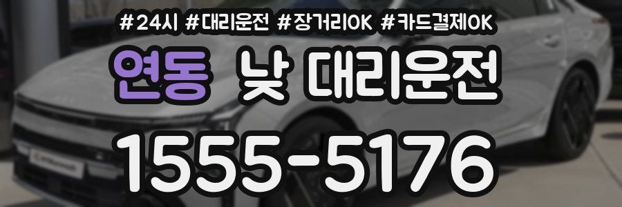 연동 낮 대리운전
