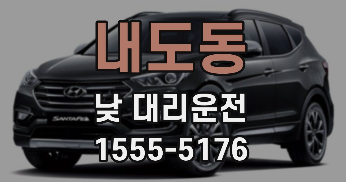 내도동 낮 대리운전