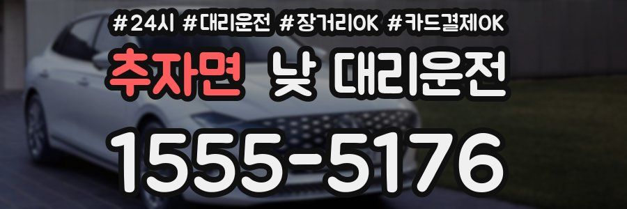추자면 낮 대리운전