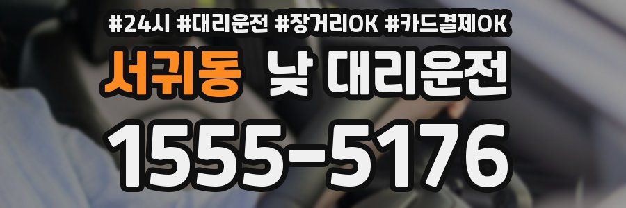 서귀동 낮 대리운전