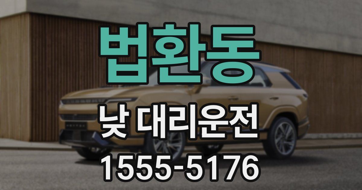 법환동 낮 대리운전