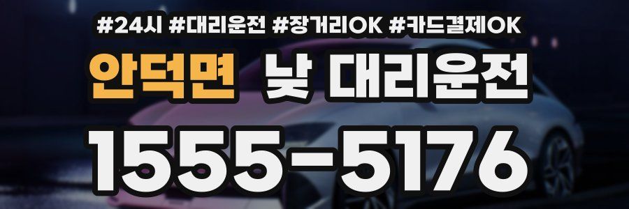 안덕면 낮 대리운전