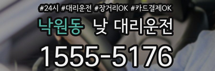 낙원동 낮 대리운전