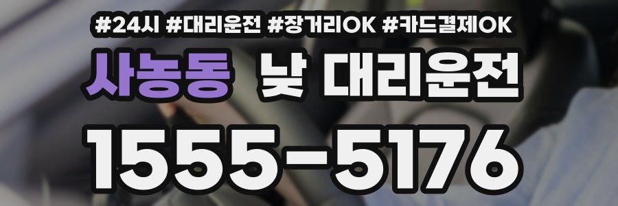 사농동 낮 대리운전