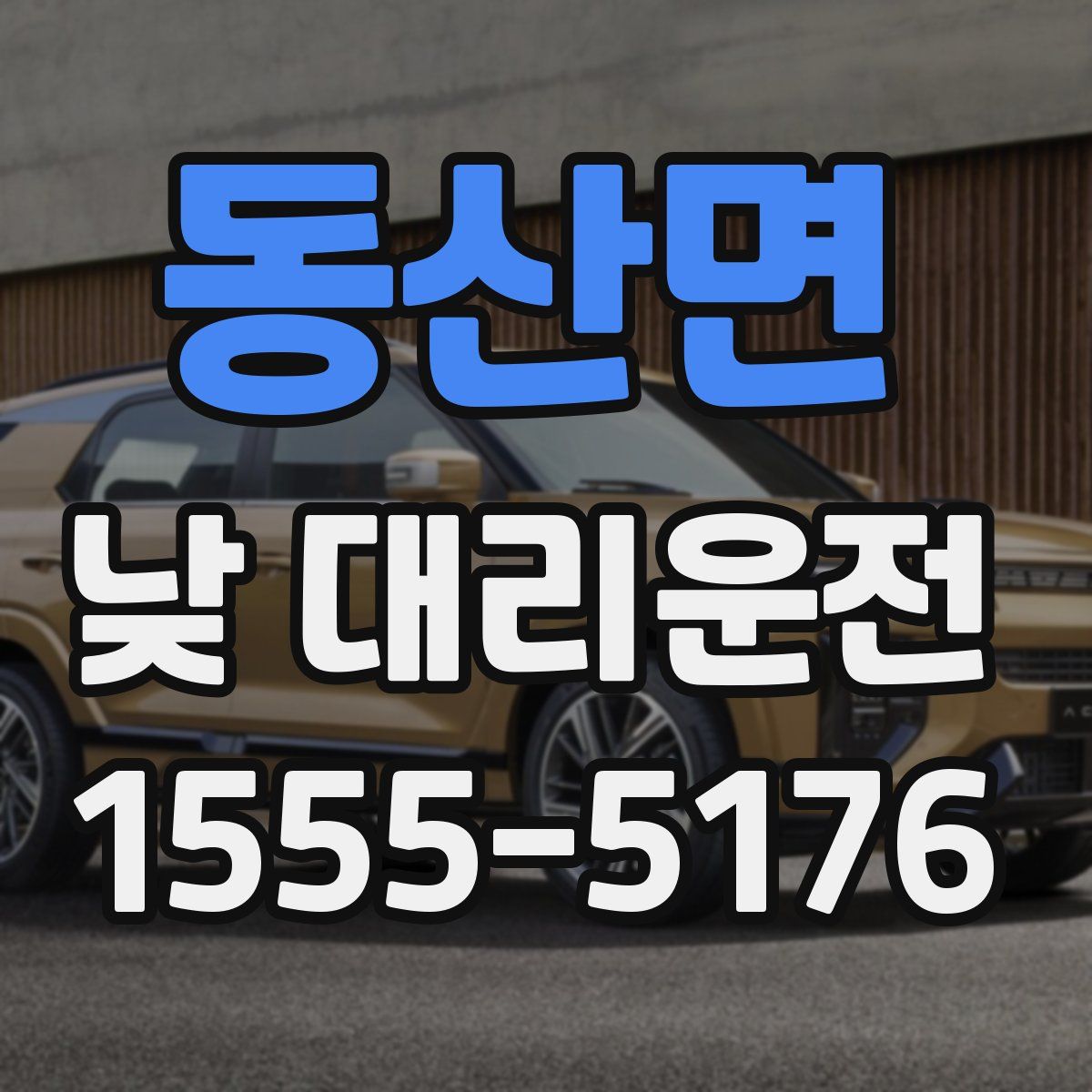 동산면 낮 대리운전