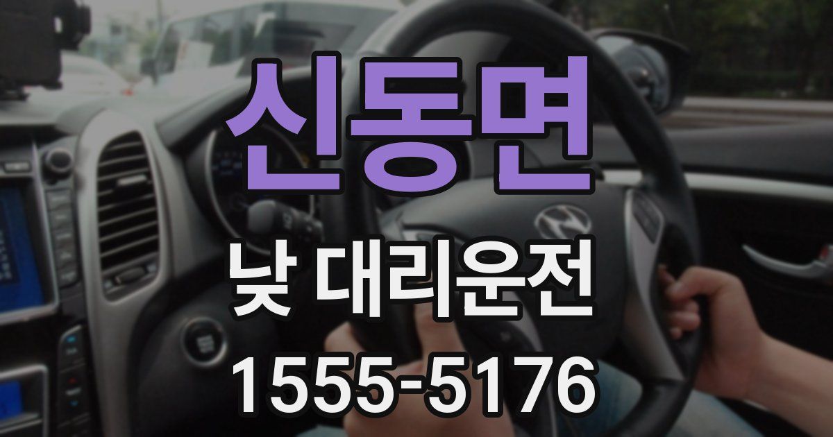신동면 낮 대리운전
