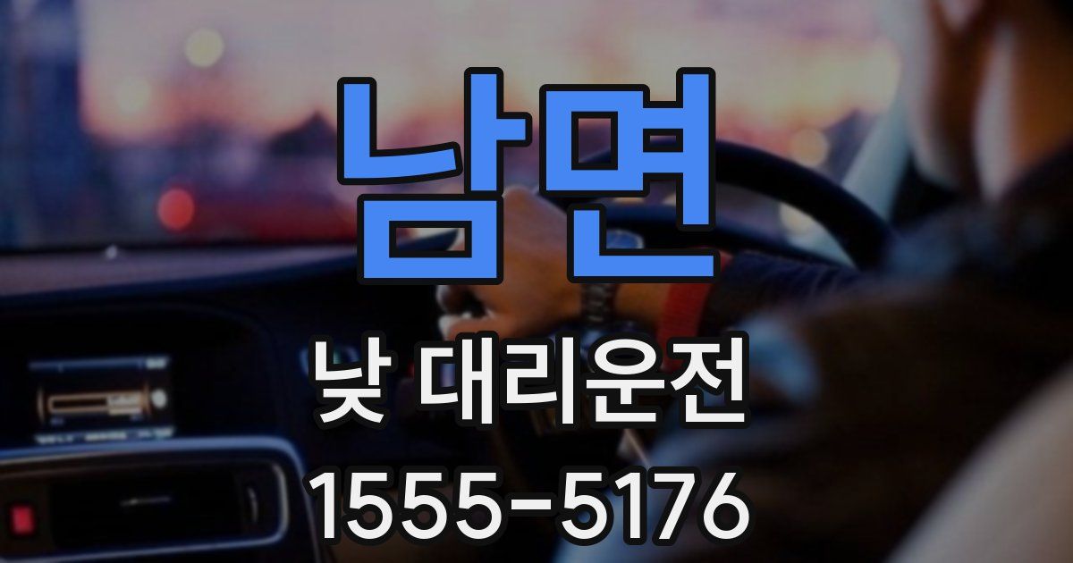 남면 낮 대리운전