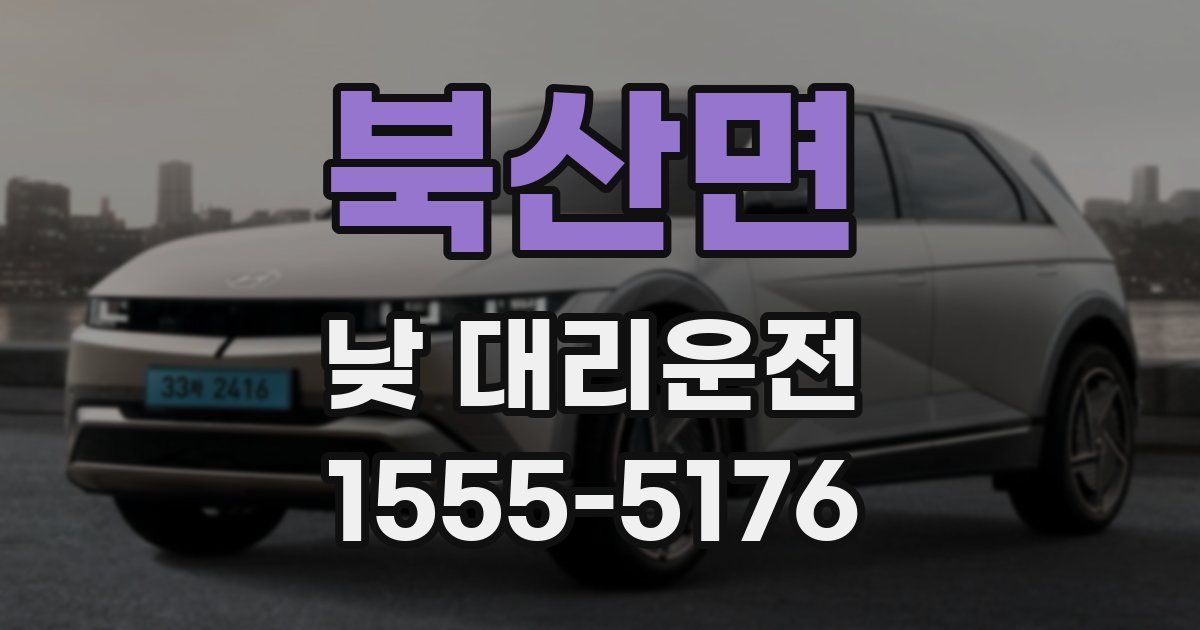 북산면 낮 대리운전