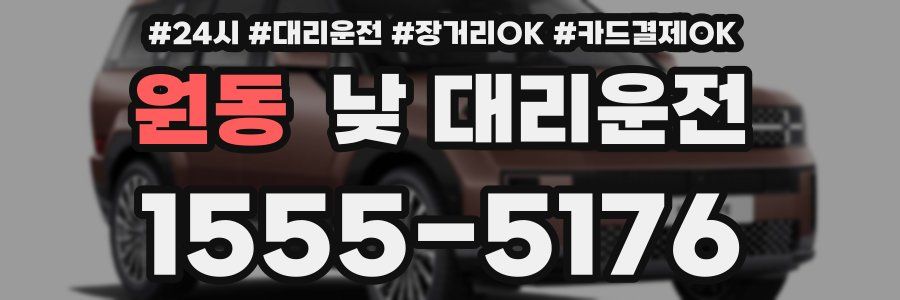 원동 낮 대리운전