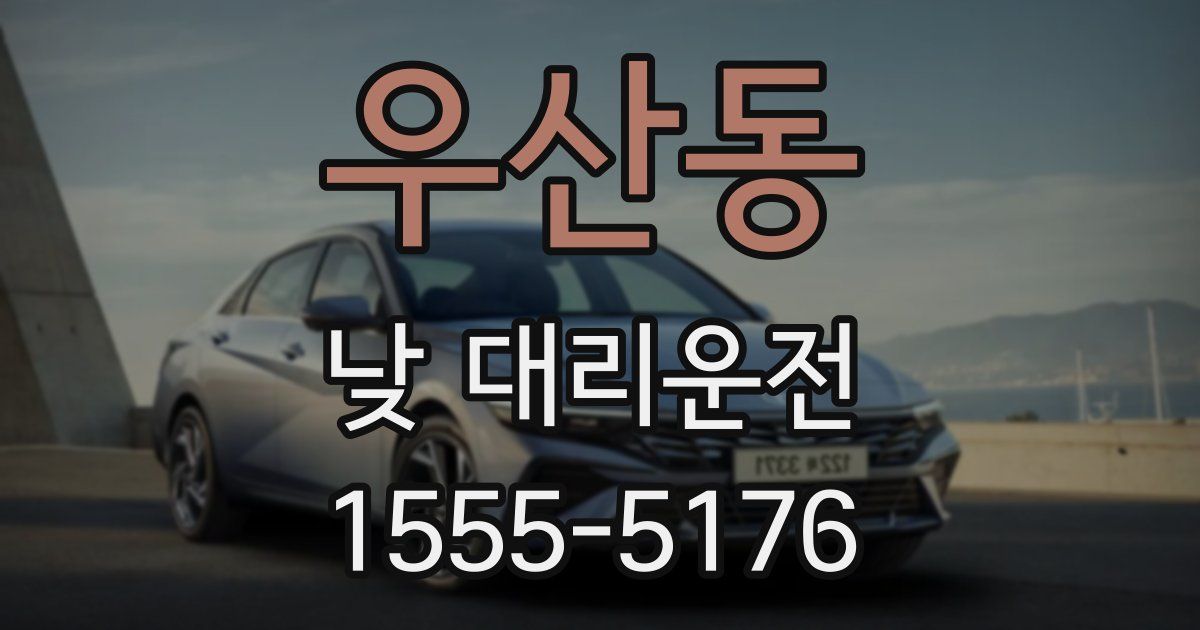 우산동 낮 대리운전