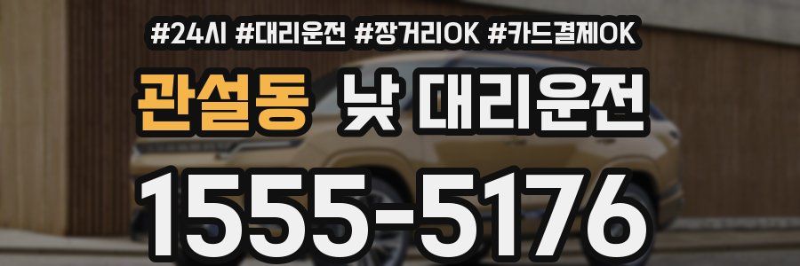 관설동 낮 대리운전