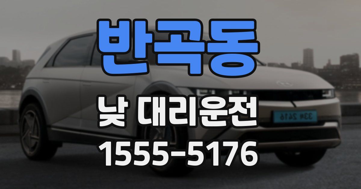 반곡동 낮 대리운전