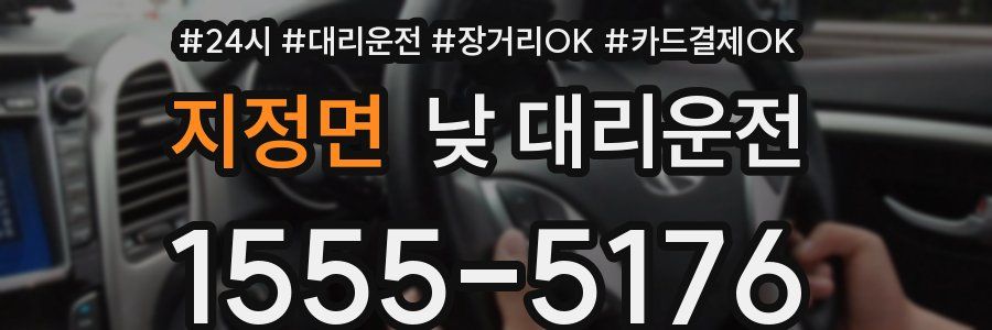 지정면 낮 대리운전