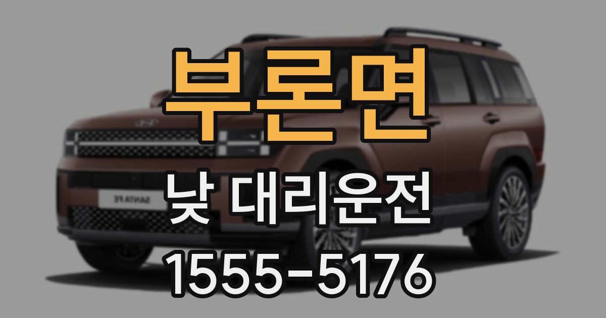 부론면 낮 대리운전