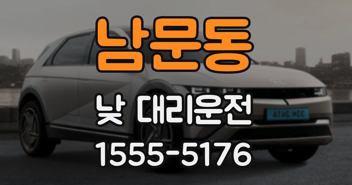 남문동 낮 대리운전