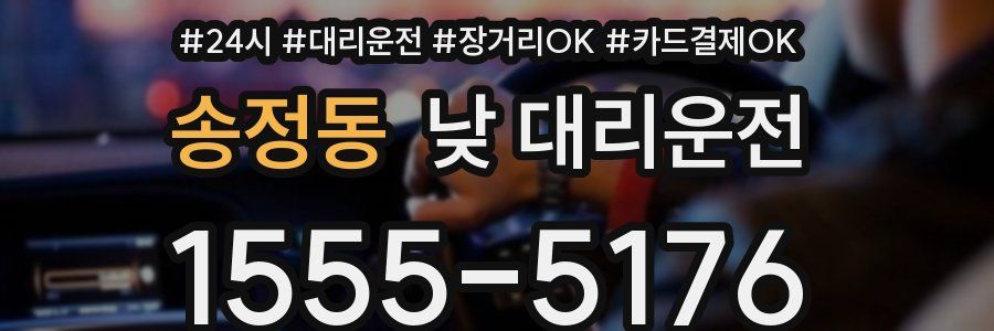 송정동 낮 대리운전