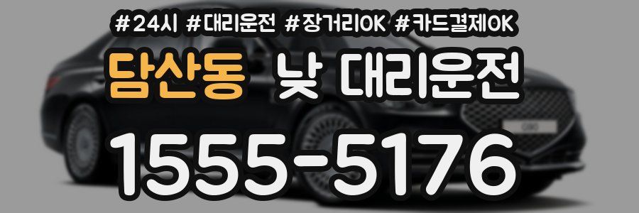 담산동 낮 대리운전
