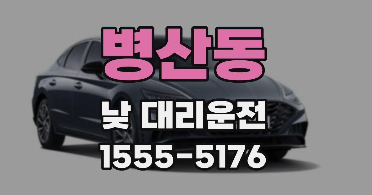 병산동 낮 대리운전