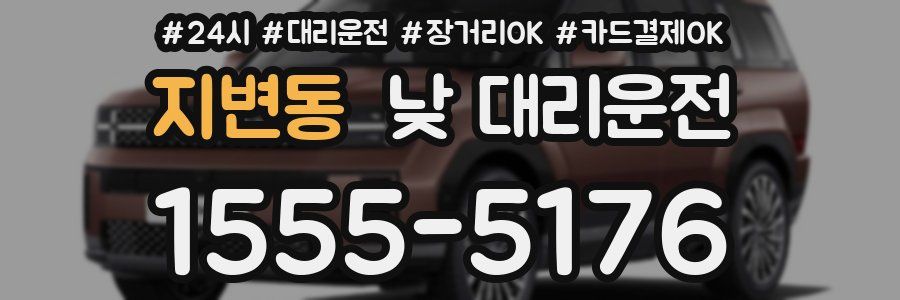 지변동 낮 대리운전
