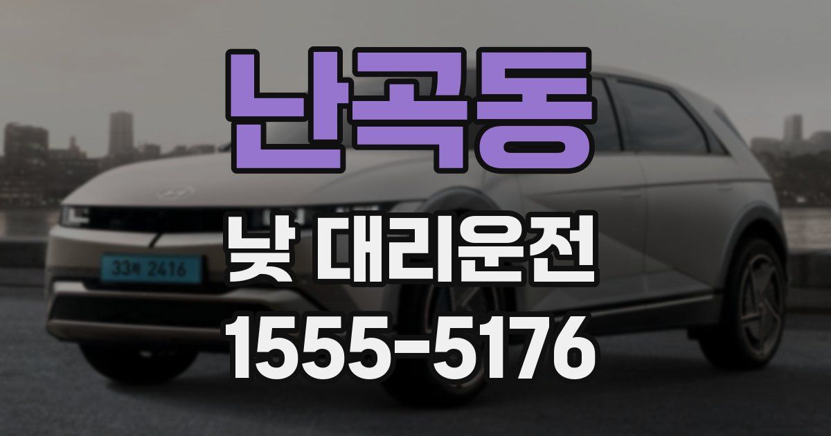난곡동 낮 대리운전