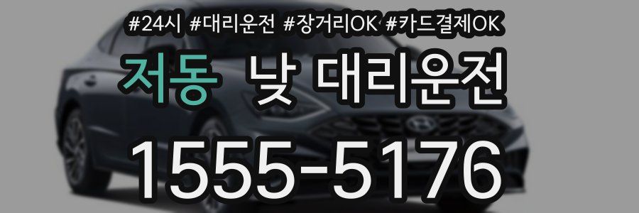 저동 낮 대리운전