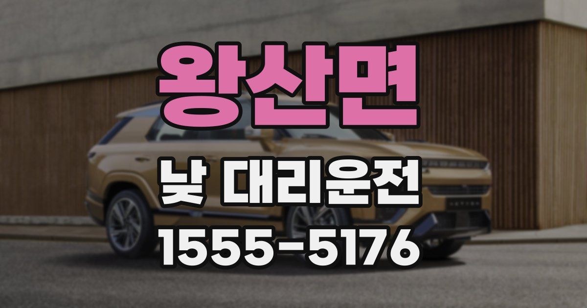 왕산면 낮 대리운전