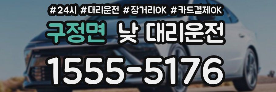 구정면 낮 대리운전