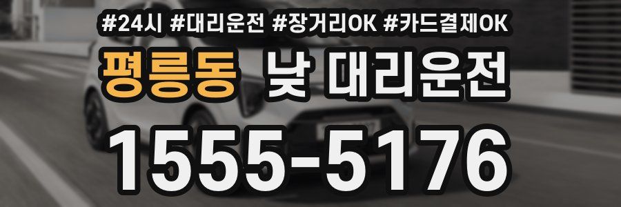 평릉동 낮 대리운전