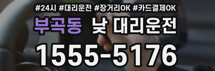 부곡동 낮 대리운전