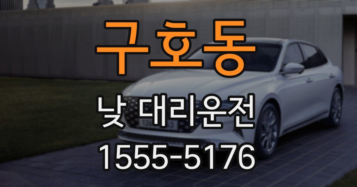 구호동 낮 대리운전