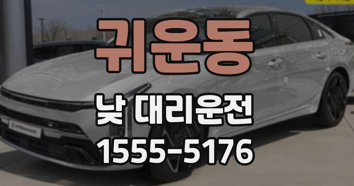귀운동 낮 대리운전