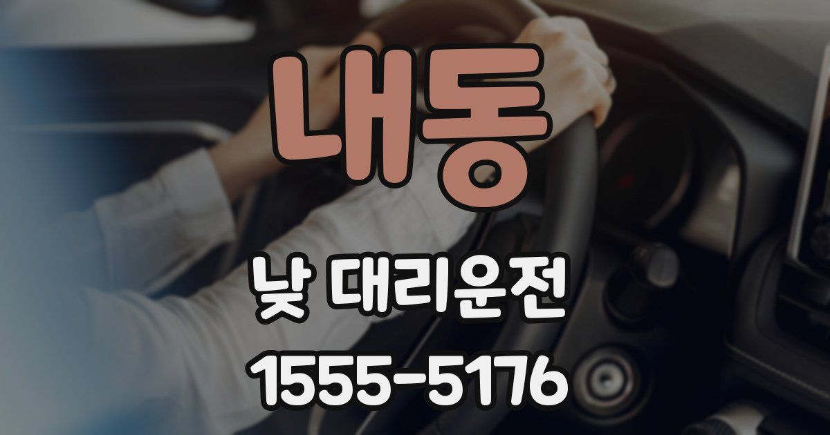 내동 낮 대리운전