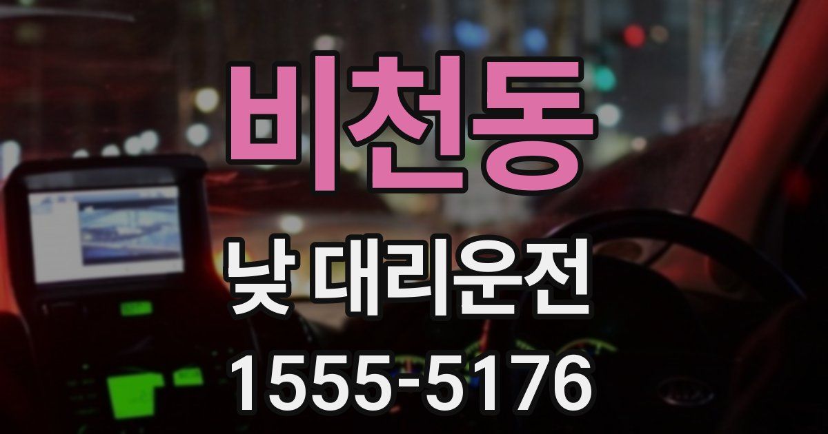 비천동 낮 대리운전