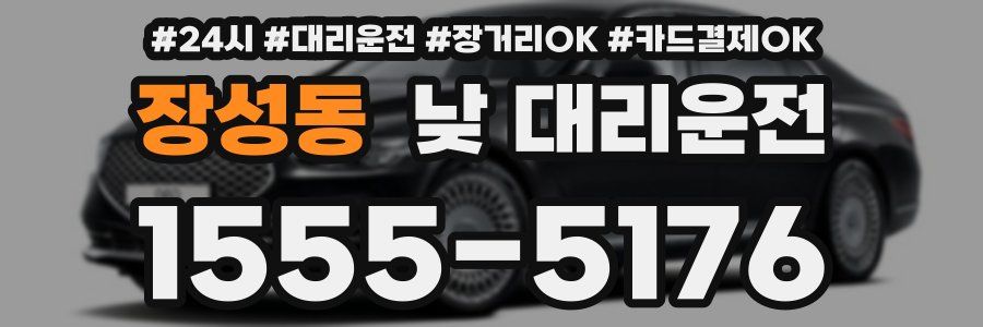장성동 낮 대리운전
