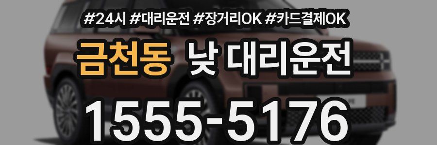 금천동 낮 대리운전