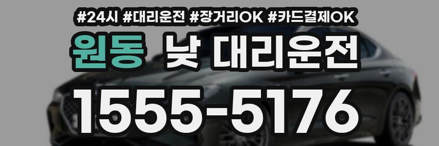 원동 낮 대리운전