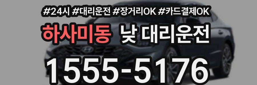 하사미동 낮 대리운전