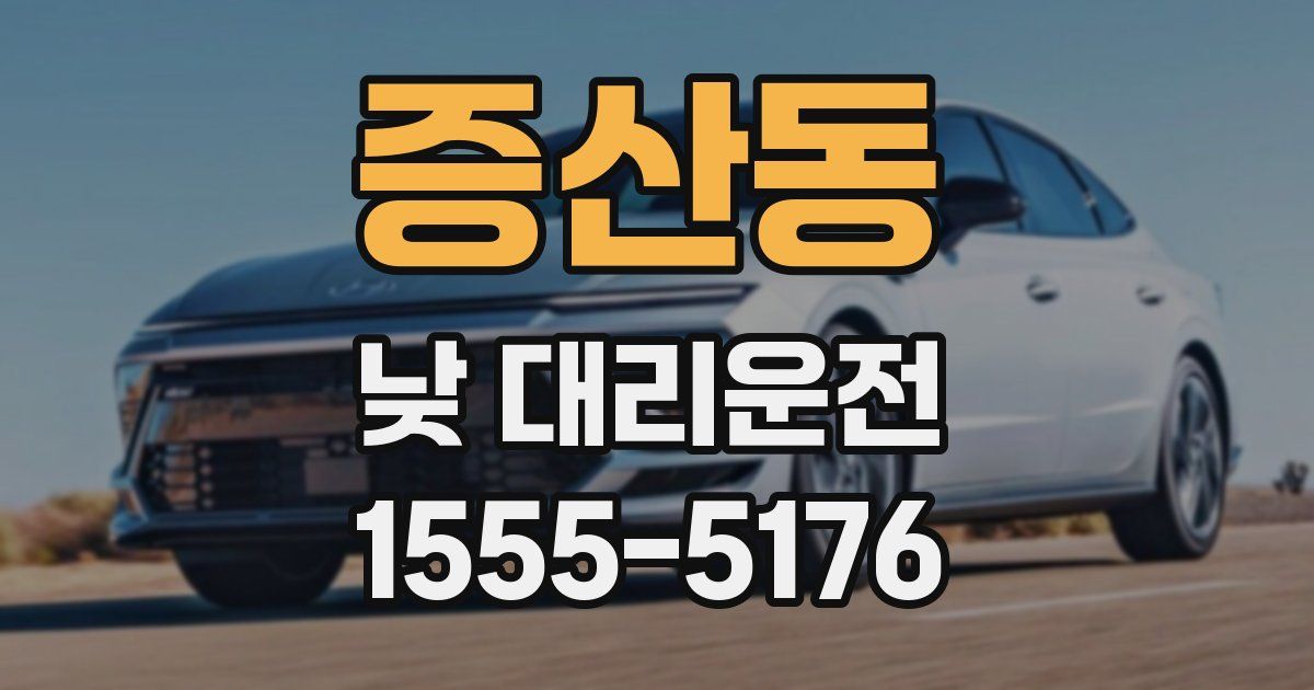 증산동 낮 대리운전