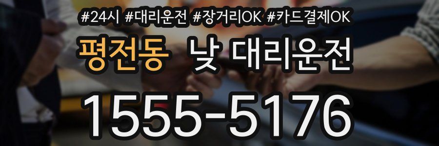 평전동 낮 대리운전